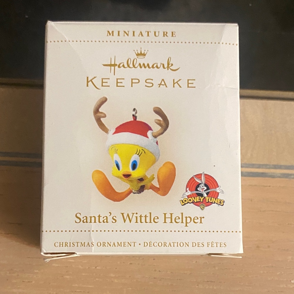Santa’s wittle helper hallmark ornament